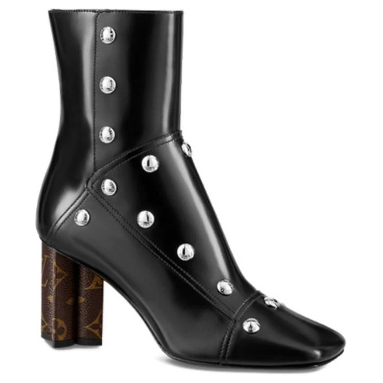Order (Women) Louis Vuitton Silhouette Ankle Boot 'Black Leather Zip' 1A9PU0
