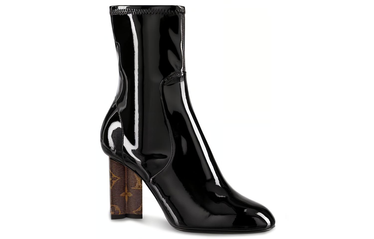 (W) LV Silhouette Ankle Boot 'Black Patent Calfskin' 圖 2