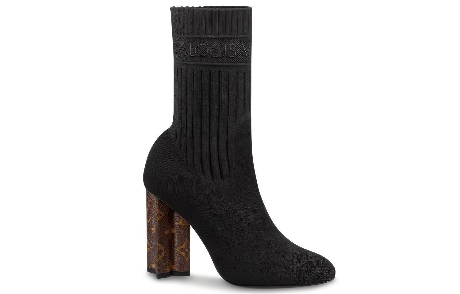 (W) LV Silhouette Ankle Boot 'Black Elastic Fabric' 圖 2