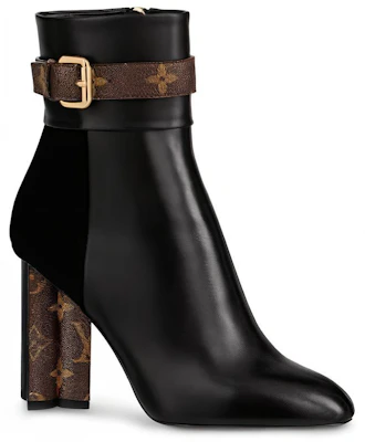 (W) Bottines Louis Vuitton Silhouette ''Cuir Noir et Daim Chèvre'' 1A84Q7 Order (W) Bottines Louis Vuitton Silhouette ''Cuir Noir et Daim Chèvre'' 1A84Q7