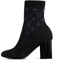 Order LOUIS VUITTON Silhouette 织物 舒適時尚 百搭 短靴 8cm 女款 黑色