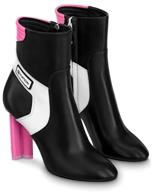 (W) 路易威登Silhouette黑白粉色短靴 1A9OA2 Lookbook (W) 路易威登Silhouette黑白粉色短靴 1A9OA2