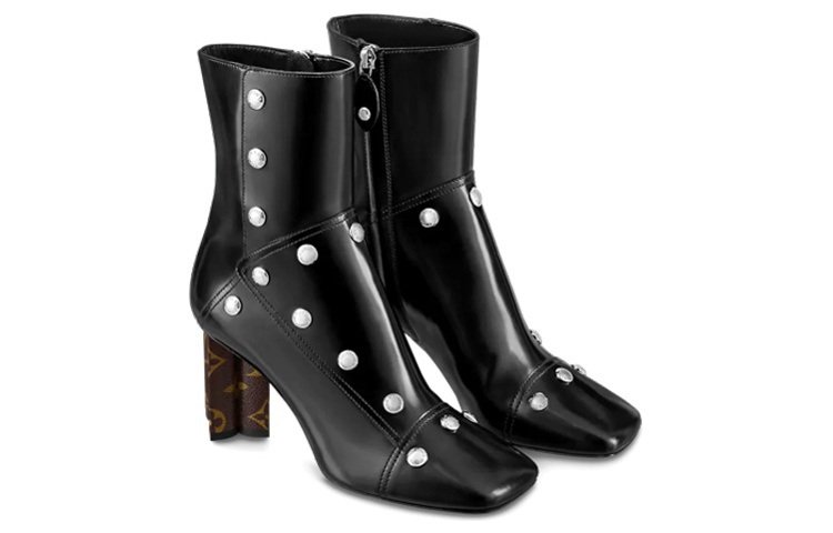 Lookbook (Women) Louis Vuitton Silhouette Ankle Boot 'Black Leather Zip' 1A9PU0