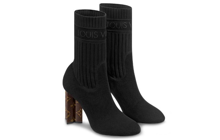 (W) LV Silhouette Ankle Boot 'Black Elastic Fabric' 圖 3