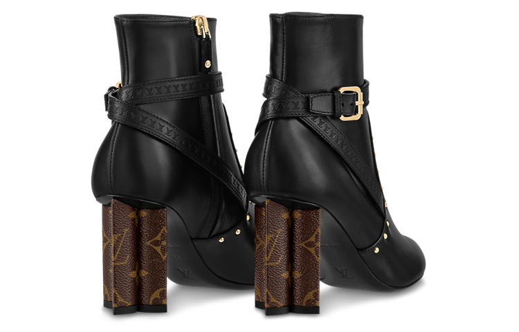 Shop (Women) Louis Vuitton Silhouette Ankle Boot 'Black Leather Zip' 1AAC31