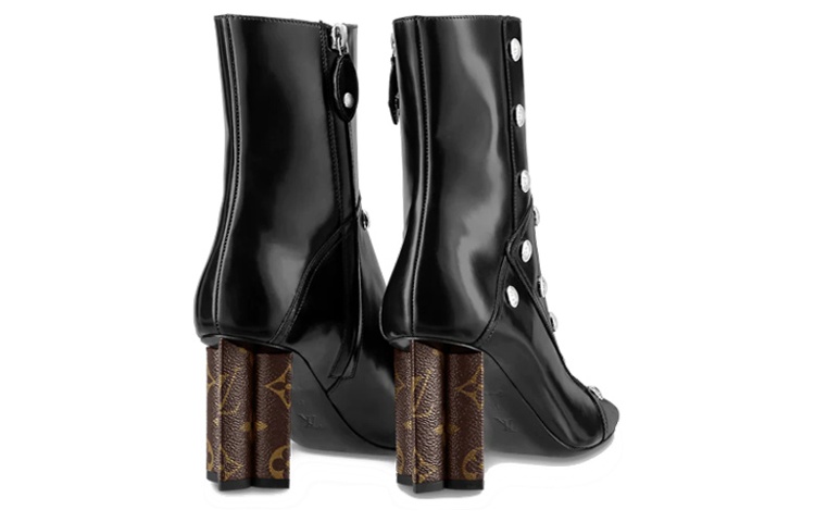 Shop (Women) Louis Vuitton Silhouette Ankle Boot 'Black Leather Zip' 1A9PU0