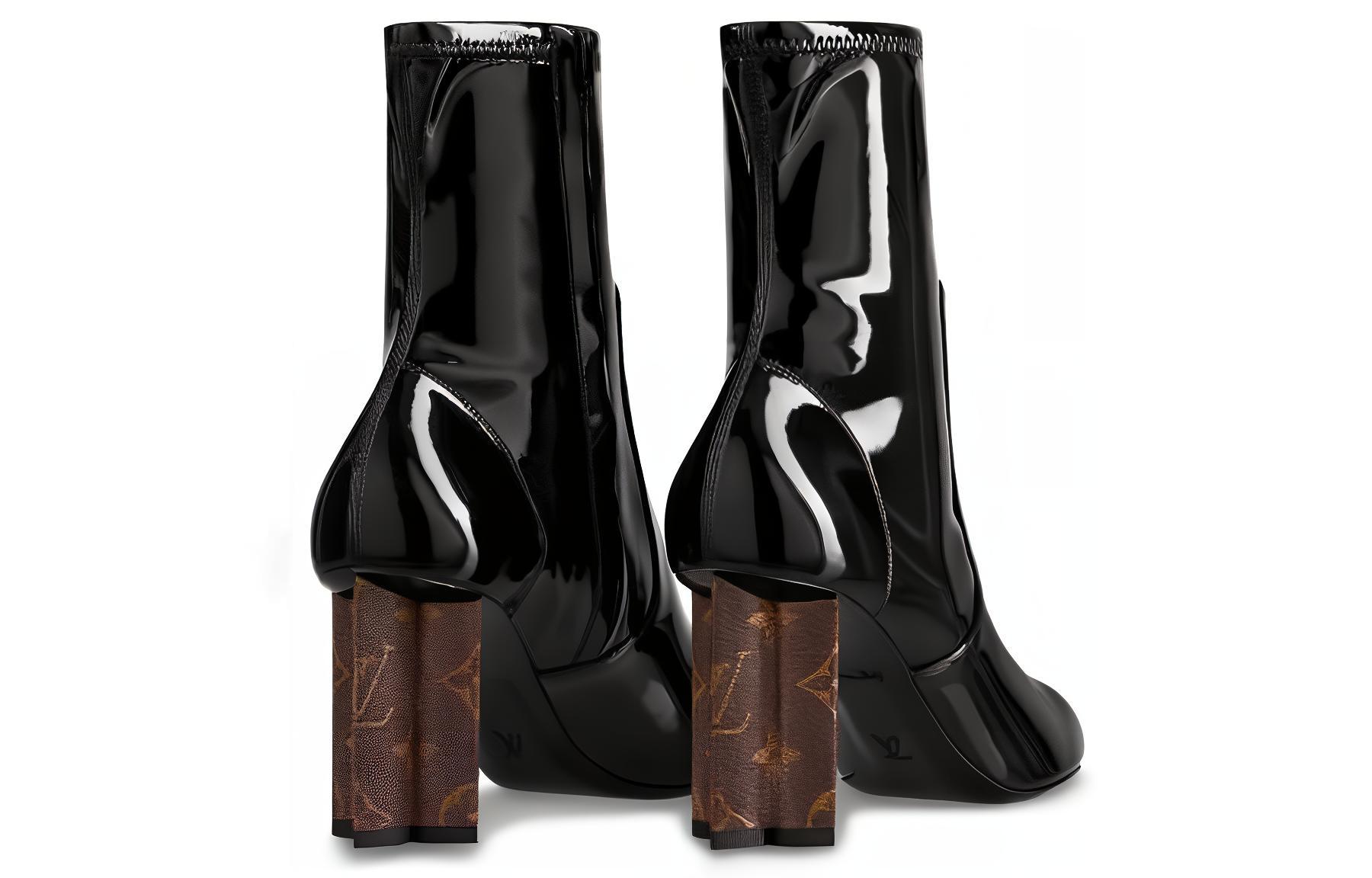 (W) LV Silhouette Ankle Boot 'Black Patent Calfskin' 圖 4