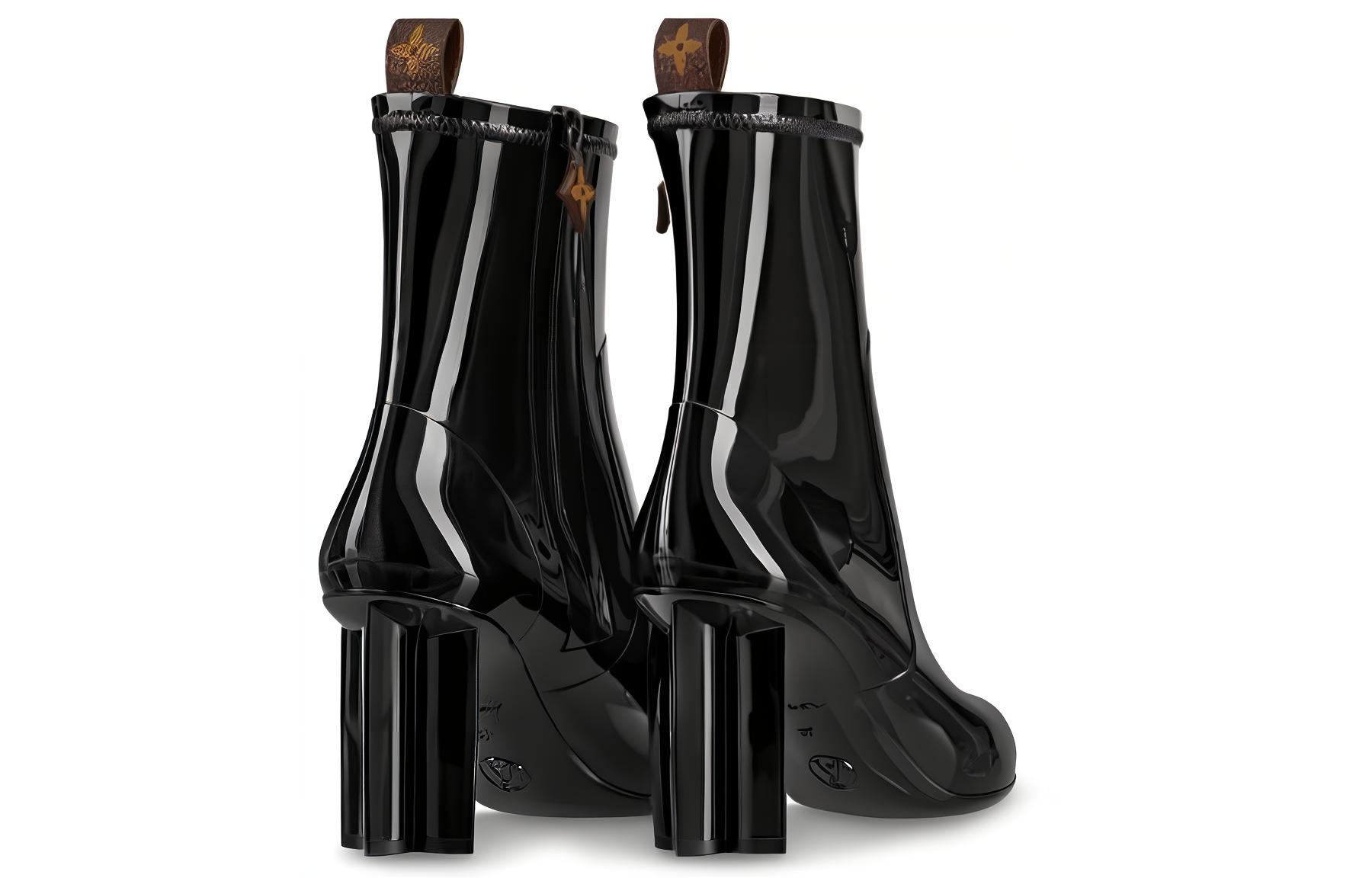 Shop (Women) Louis Vuitton Silhouette Ankle Boot 'Black Patent Leather' 1A66W7