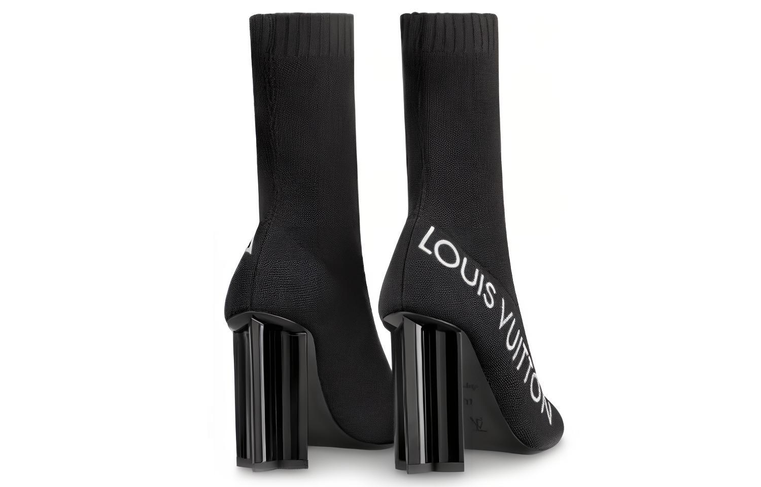 Shop (W) Louis Vuitton Sepatu Boot Siluet Ankel 'Hitam' 1A5MJF