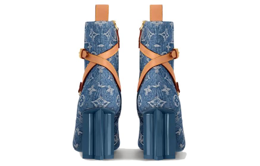 Purchase (Women) Louis Vuitton Silhouette Ankle Boot 'Blue' 1ACJTY