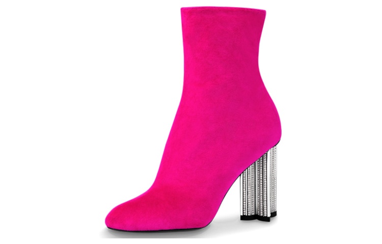 (Women) Louis Vuitton Silhouette Ankle Boot 'Burgundy Velour' 1A4UTT