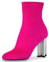 (Women) Louis Vuitton Silhouette Ankle Boot 'Burgundy Velour' 1A4UTT (Women) Louis Vuitton Silhouette Ankle Boot 'Burgundy Velour' 1A4UTT