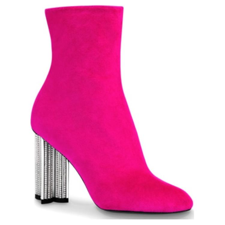 Order (Women) Louis Vuitton Silhouette Ankle Boot 'Burgundy Velour' 1A4UTT