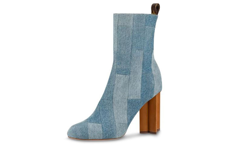 (Women) Louis Vuitton Silhouette Ankle Boot 'Denim Blue' 1A4WCT