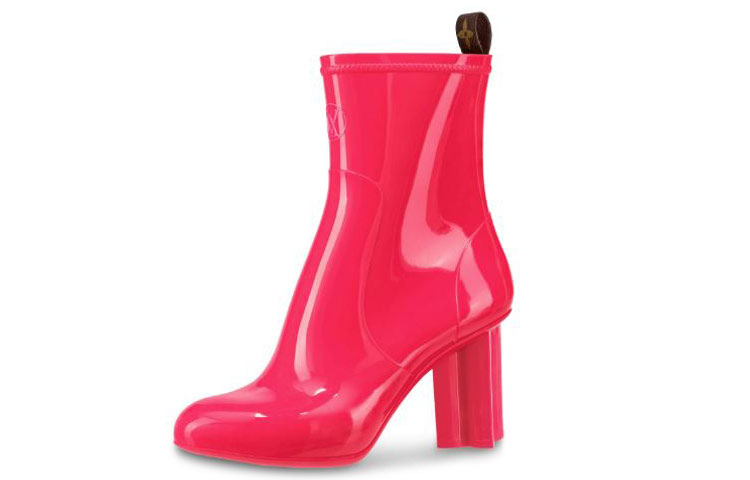 (Women) Louis Vuitton Silhouette Ankle Boot 'Glossy Pink' 1A66WR