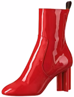 (Women) Louis Vuitton Silhouette Ankle Boot 'Patent Red Fashion' 1A5ODI (Women) Louis Vuitton Silhouette Ankle Boot 'Patent Red Fashion' 1A5ODI