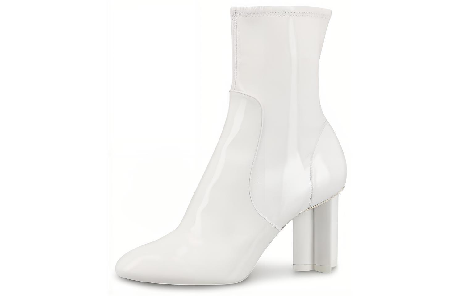 (Women) Louis Vuitton Silhouette Ankle Boot 'Patent White' 1A4E0K