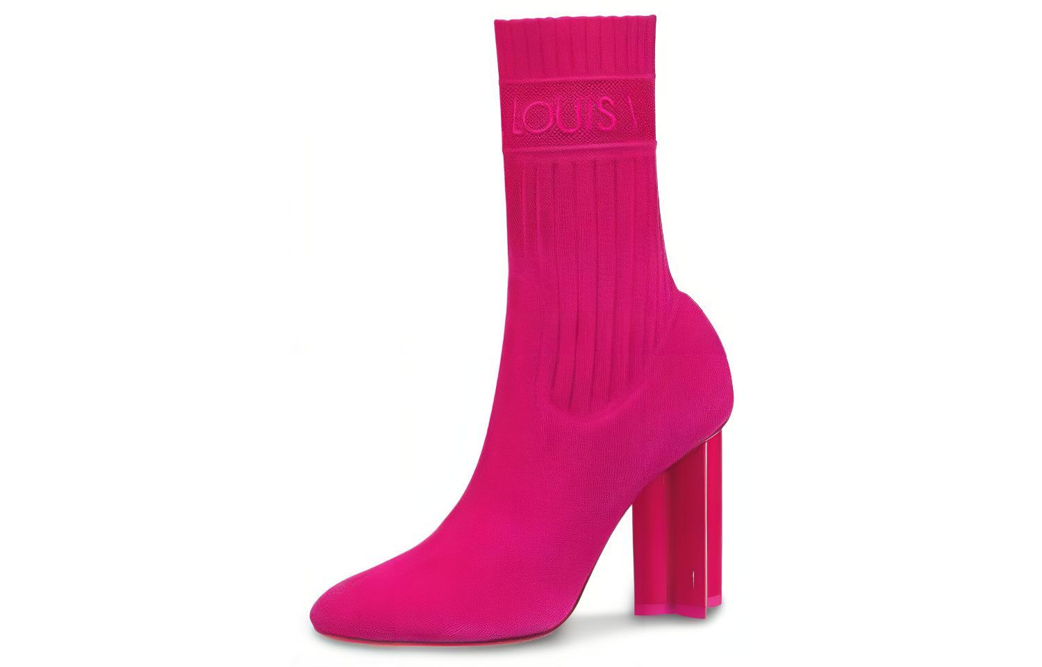 (Women) Louis Vuitton Silhouette Ankle Boot 'Raspberry' 1A4VIM