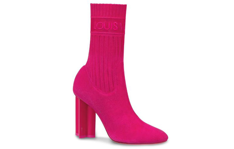 Order (W) Louis Vuitton Silhouette Ankle Boot 'Raspberry' Wanita 1A4VIM