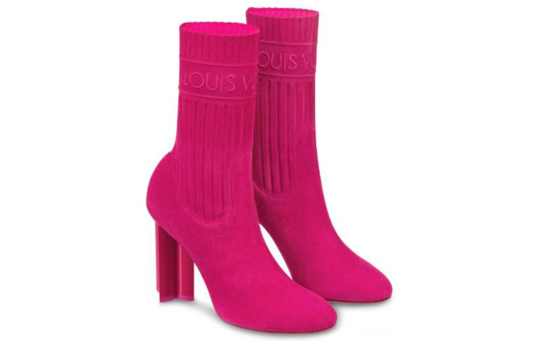 Lookbook (W) Louis Vuitton Silhouette Ankle Boot 'Raspberry' Wanita 1A4VIM