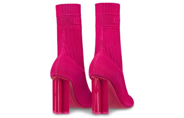 Shop (W) Louis Vuitton Silhouette Ankle Boot 'Raspberry' Wanita 1A4VIM