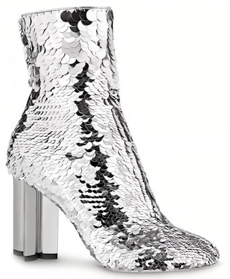 (W) 路易威登轮廓银色亮片刺绣踝靴 1A5KGM Order (W) 路易威登轮廓银色亮片刺绣踝靴 1A5KGM