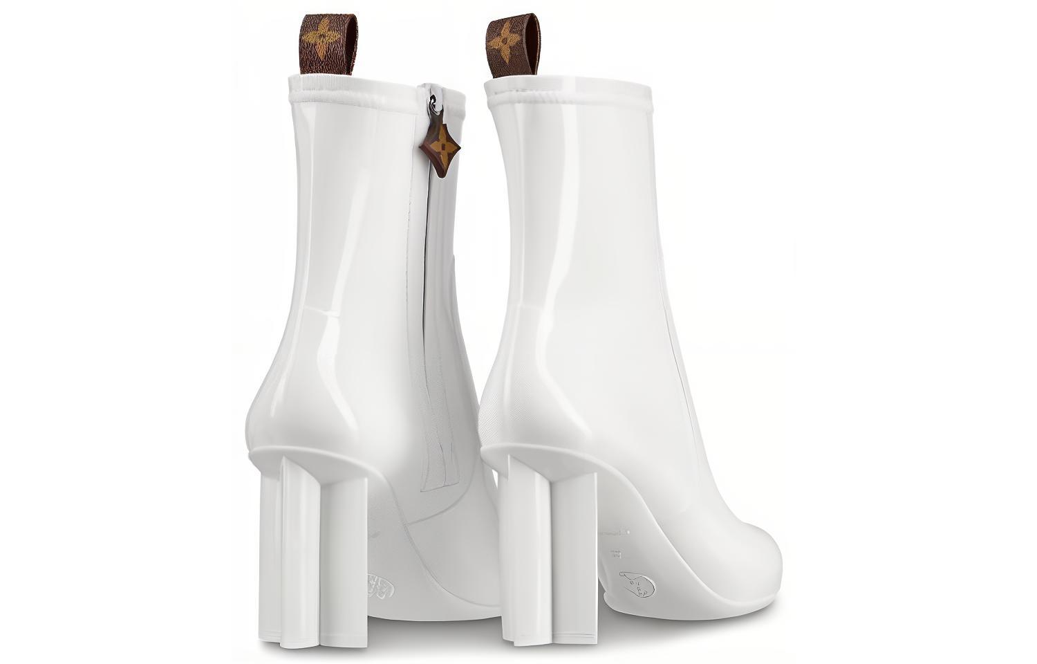 Lookbook (W) Bottines Louis Vuitton Silhouette ''Caoutchouc Brillant Blanc'' 1A66WC