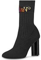 (Women) Louis Vuitton Silhouette Cloth Ankle Boots 'Black' 1A5BJQ (Women) Louis Vuitton Silhouette Cloth Ankle Boots 'Black' 1A5BJQ