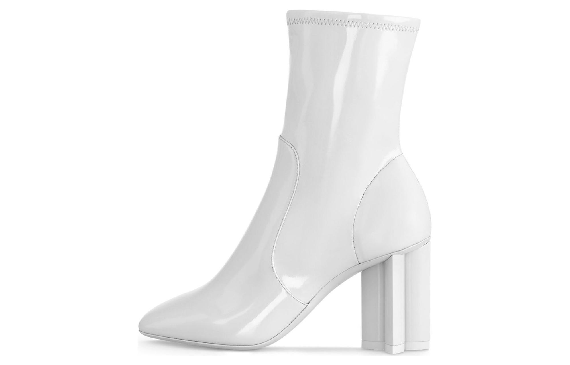 (Women) Louis Vuitton Silhouette Ankle Boot 'White Leather' 1ACGX2