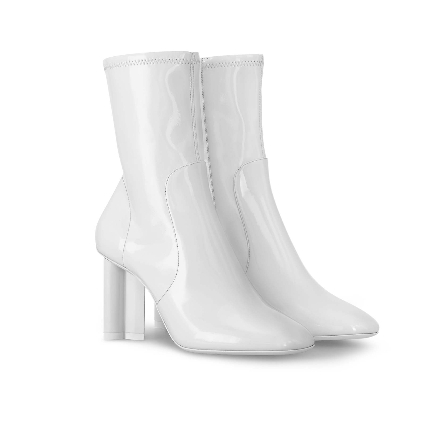 Lookbook (Women) Louis Vuitton Silhouette Ankle Boot 'White Leather' 1ACGX2