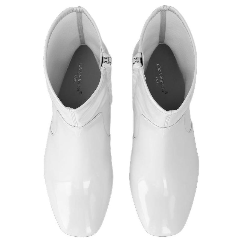 Purchase (Women) Louis Vuitton Silhouette Ankle Boot 'White Leather' 1ACGX2
