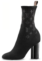 (Women) Louis Vuitton Silhouette Ankle Boots 'Black with Logo Monogram' 1A3MIW (Women) Louis Vuitton Silhouette Ankle Boots 'Black with Logo Monogram' 1A3MIW