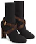Lookbook (Women) Louis Vuitton Silhouette Ankle Boots 'Black with Monogram Heel and Strap' 1A66F8