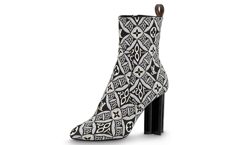 (Women) Louis Vuitton Silhouette Heelas 'Black Sophisticated Monogram' 1A8KN7