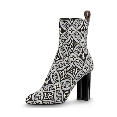 (W) LV Silhouette Heelas 'Black Sophisticated Monogram'