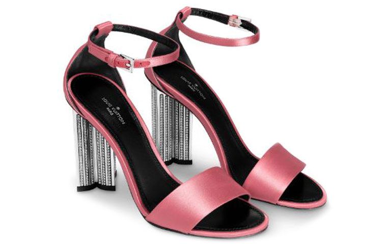 (W) LV Silhouette High Heel 'Pink Monogram Crystal Flower' 圖 2
