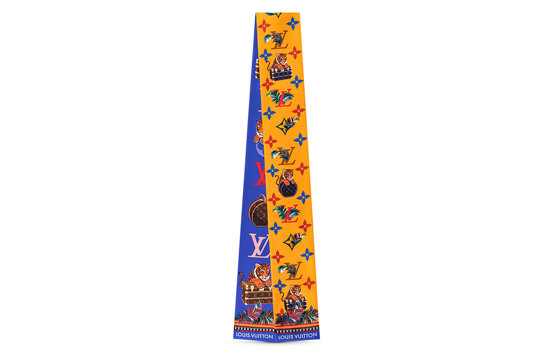 (Women) Louis Vuitton Silk Hair Tie Scarf M77327