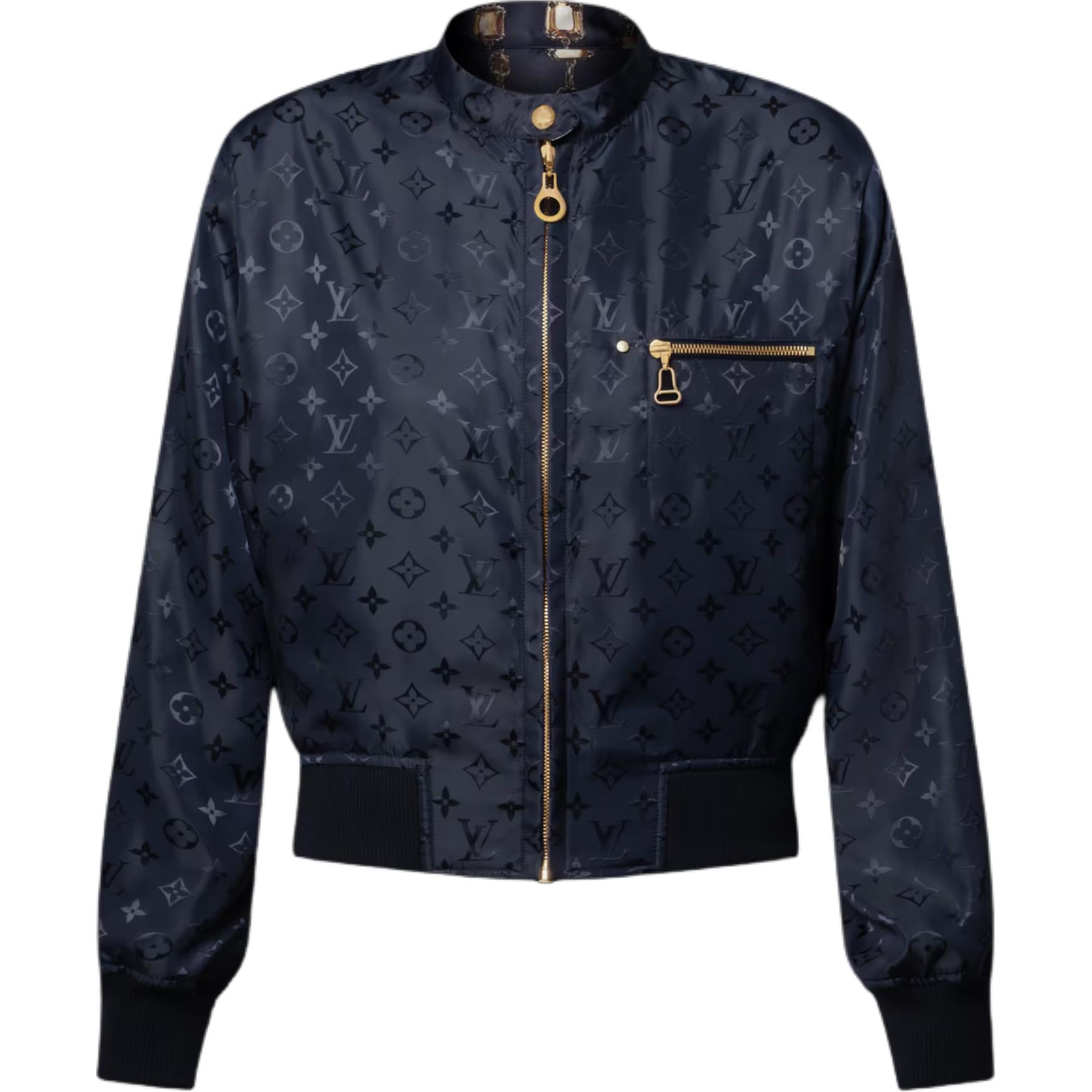 Lookbook (W) 路易威登真絲雙面飛行夾克鏈條印花款 1AI860