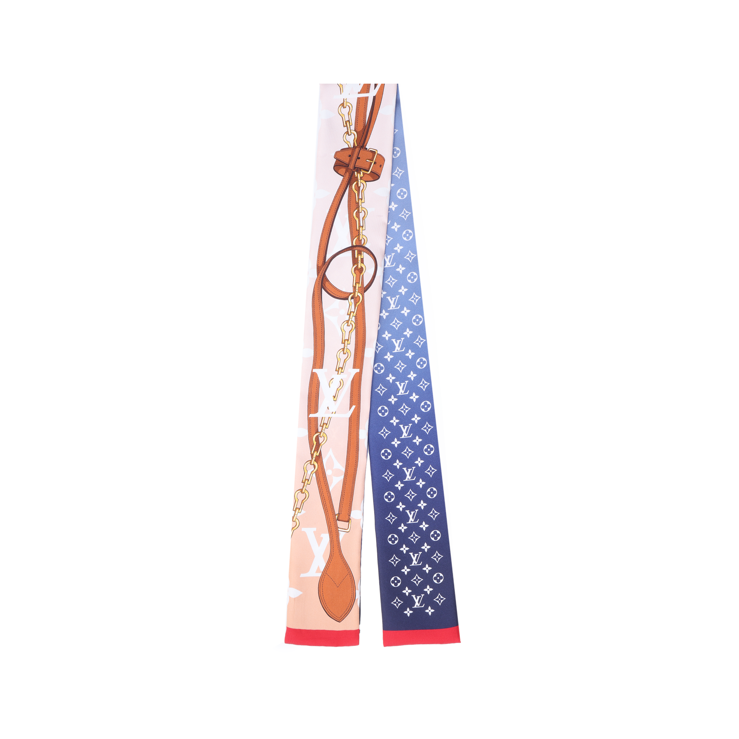 (Women) LOUIS VUITTON Silk Scarf with Signature Logo Print. M77323