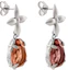Lookbook (Women) LOUIS VUITTON Silver Crystal-Studded Pendant Design Earrings. M03032
