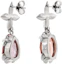 Shop (Women) LOUIS VUITTON Silver Crystal-Studded Pendant Design Earrings. M03032