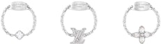 Buy (W) Cincin Wanita Louis Vuitton Perak Kristal Bersadur Paladium Mewah M1379S