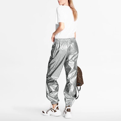 (W) 路易威登銀色花紋中腰針織運動長褲 1A8LJZ Shop (W) 路易威登銀色花紋中腰針織運動長褲 1A8LJZ