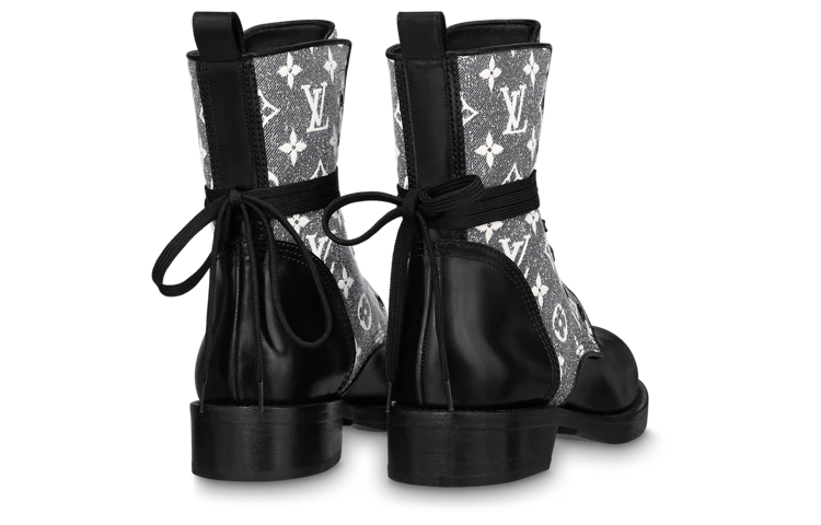 Lookbook (W) （婦人靴）ルイ・ヴィトン "シンス1854" メトロポリス レンジャーブーツ 'ブラック&グレーデニムモノグラム' 1AB2WR 1AB2WR
