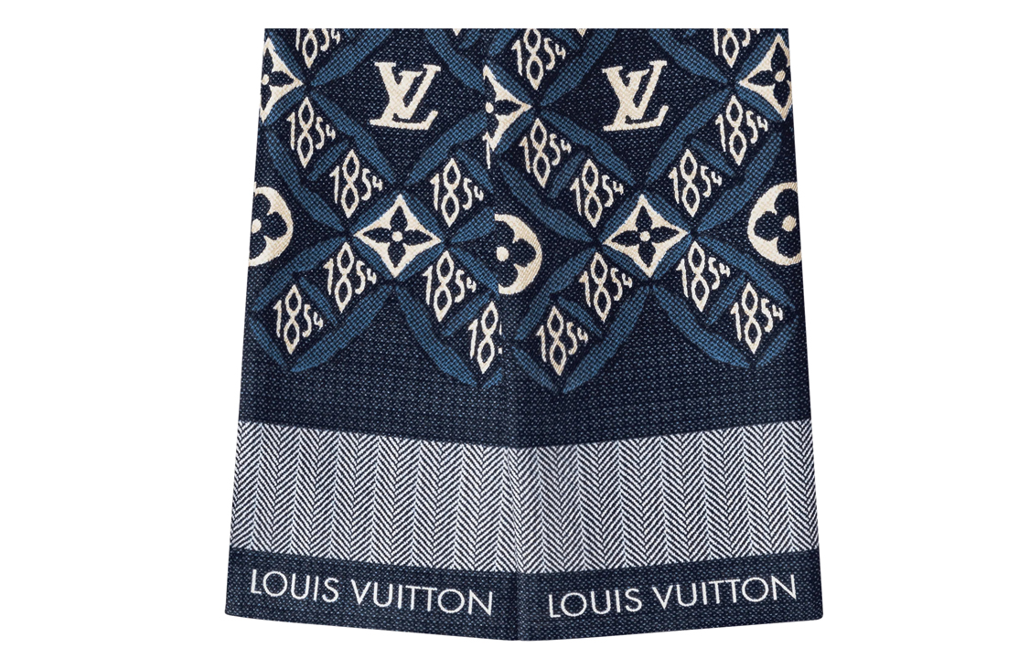 (Women) Louis Vuitton Since 1854 Print Silk Headband Blue MP2827 圖 3