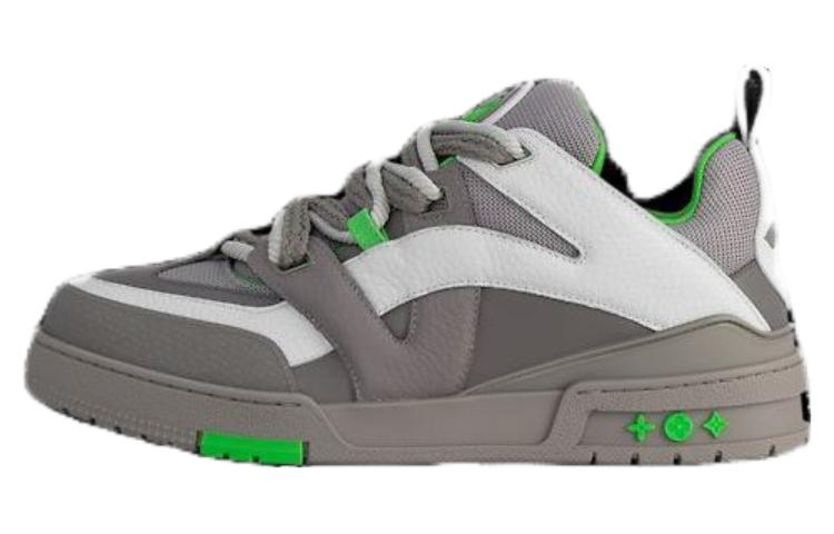 (Women) Louis Vuitton Skate Sneakers 'Grey Green' 1ABZ4P
