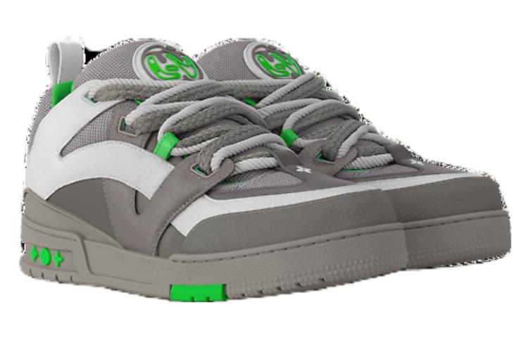 Lookbook (W) Louis Vuitton Kasut Skate 'Kelabu Hijau' 1ABZ4P