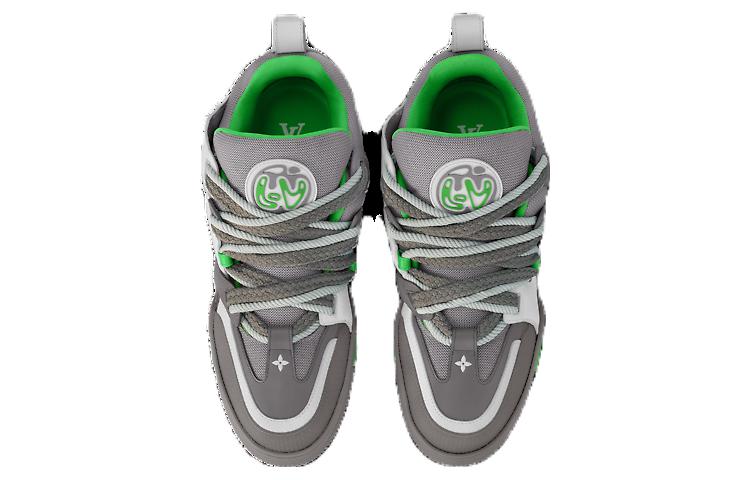 Shop (W) Louis Vuitton Kasut Skate 'Kelabu Hijau' 1ABZ4P
