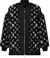(Women) LOUIS VUITTON SKI FW24 Monogram Zip-Up Jacket Black Collection 1AGHFE (Women) LOUIS VUITTON SKI FW24 Monogram Zip-Up Jacket Black Collection 1AGHFE