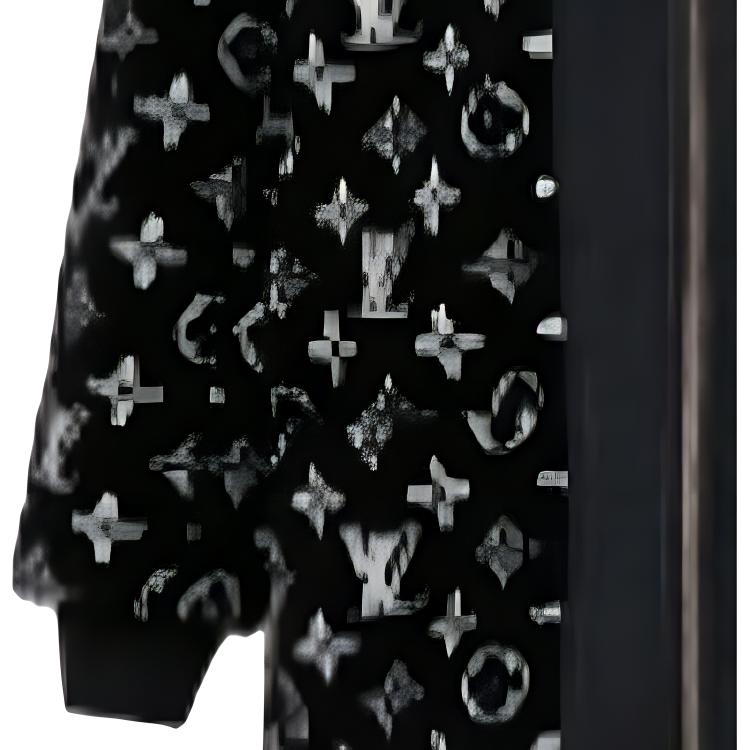 Lookbook (W) Chaqueta Negra LOUIS VUITTON Monogram Ski FW24 con Cremallera Colección. 1AGHFE